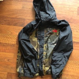 North face camo windbreaker